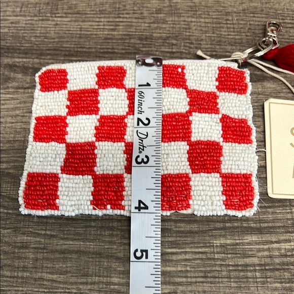 Cherry Beaded Bag (Crossbody Strap) w/ Matching Beaded Wallet 🍓🍒 - Picture 8 of 16